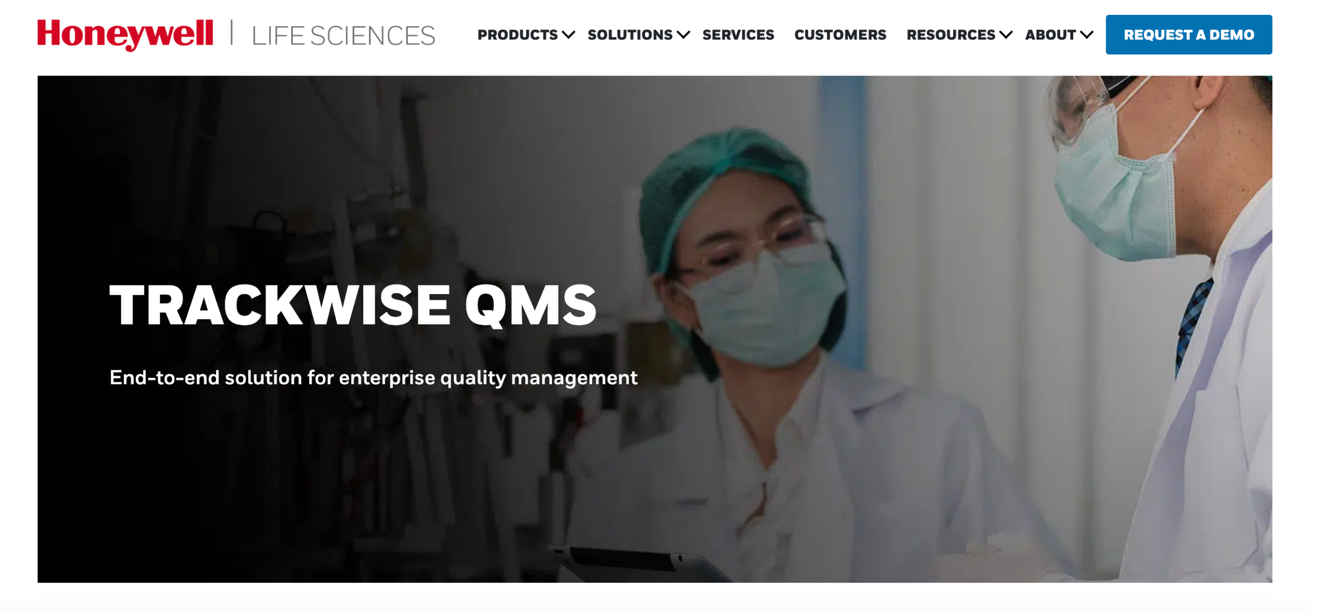 TrackWise website homepage