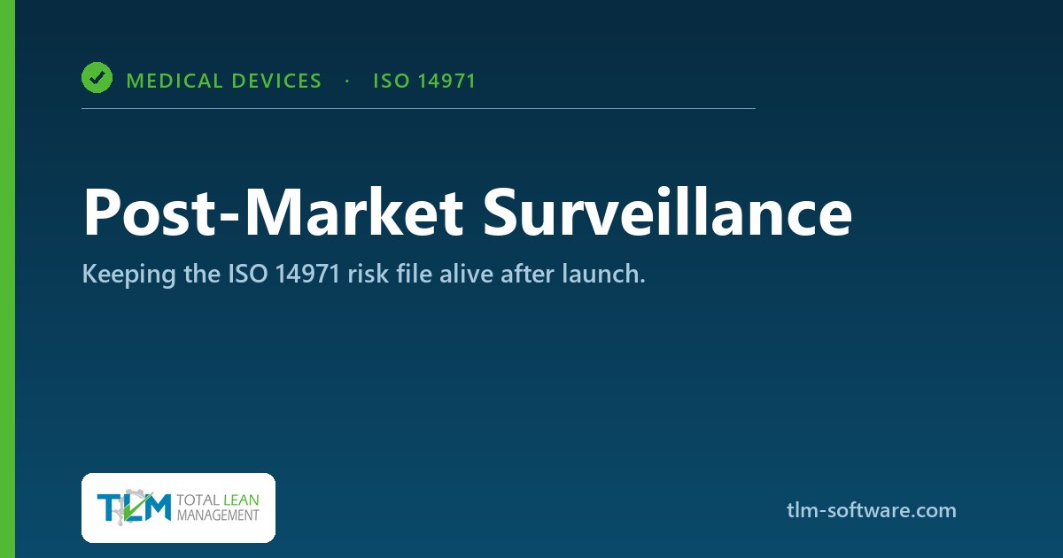 Post-market surveillance in ISO 14971 risk management