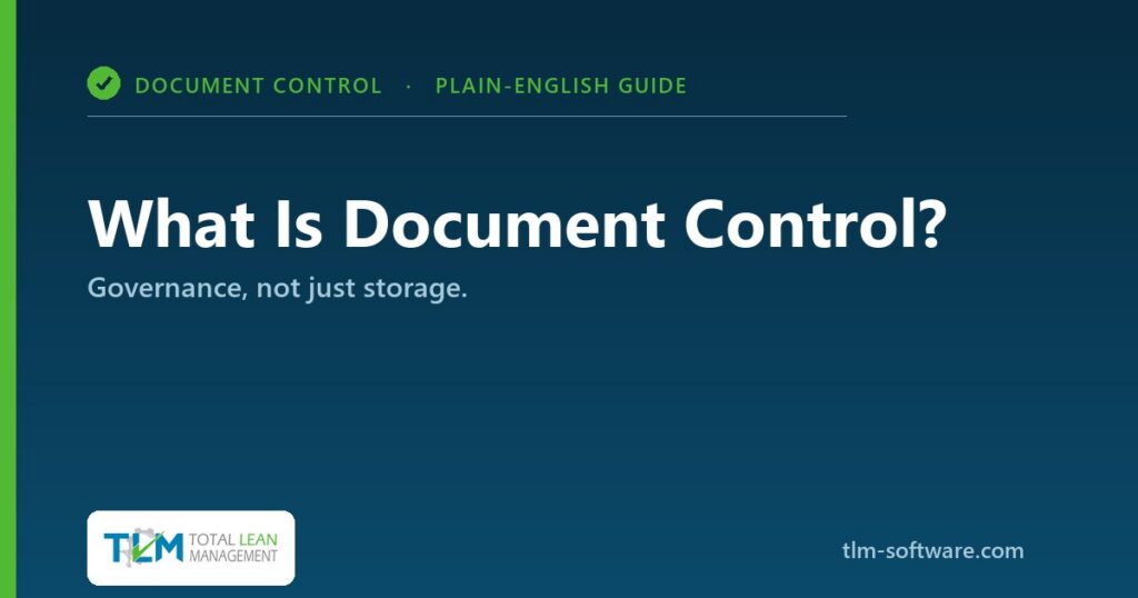 What is document control - a plain-English guide