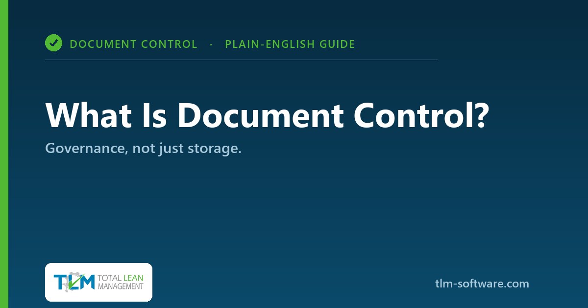 What is document control - a plain-English guide